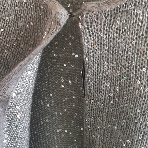 Taylor Marcs Gray Sequined Sweater - Picture 7 of 7